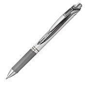 Energel Retractable Liquid Gel Roller 0.7mm Grey - Metal Tip