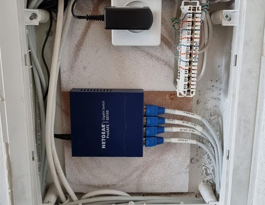 רשת קווית בבית