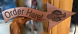 Redwood Arrow Sign
