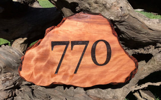 Redwood Address Sign