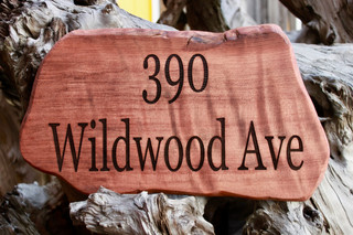 Redwood Address Sign