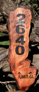 Redwood Address Sign