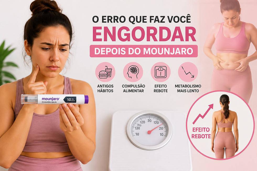 O Erro que Faz Você Engordar Depois do Mounjaro: Entenda Como Evitar o Efeito Rebote
