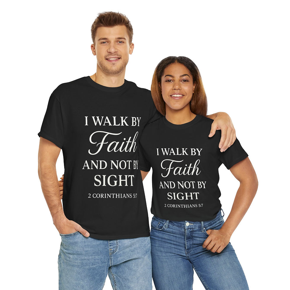 Thumbnail: Faith-Inspired Tee, Casual Faith T-Shirt, Inspirational Christian Apparel