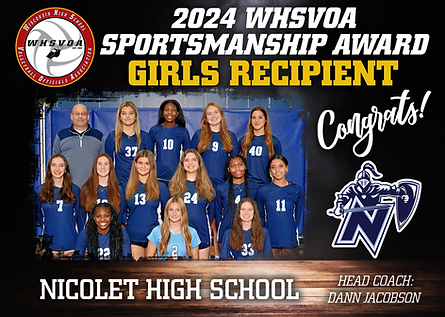 2024 WHSVOA Girls Sportsmanship Recipient