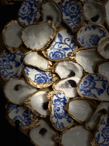 Chinoiserie Oyster Shell Art Pineapple | SunKissed Treasures