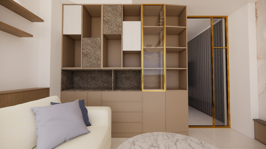 客廳展示櫃enscape渲染圖