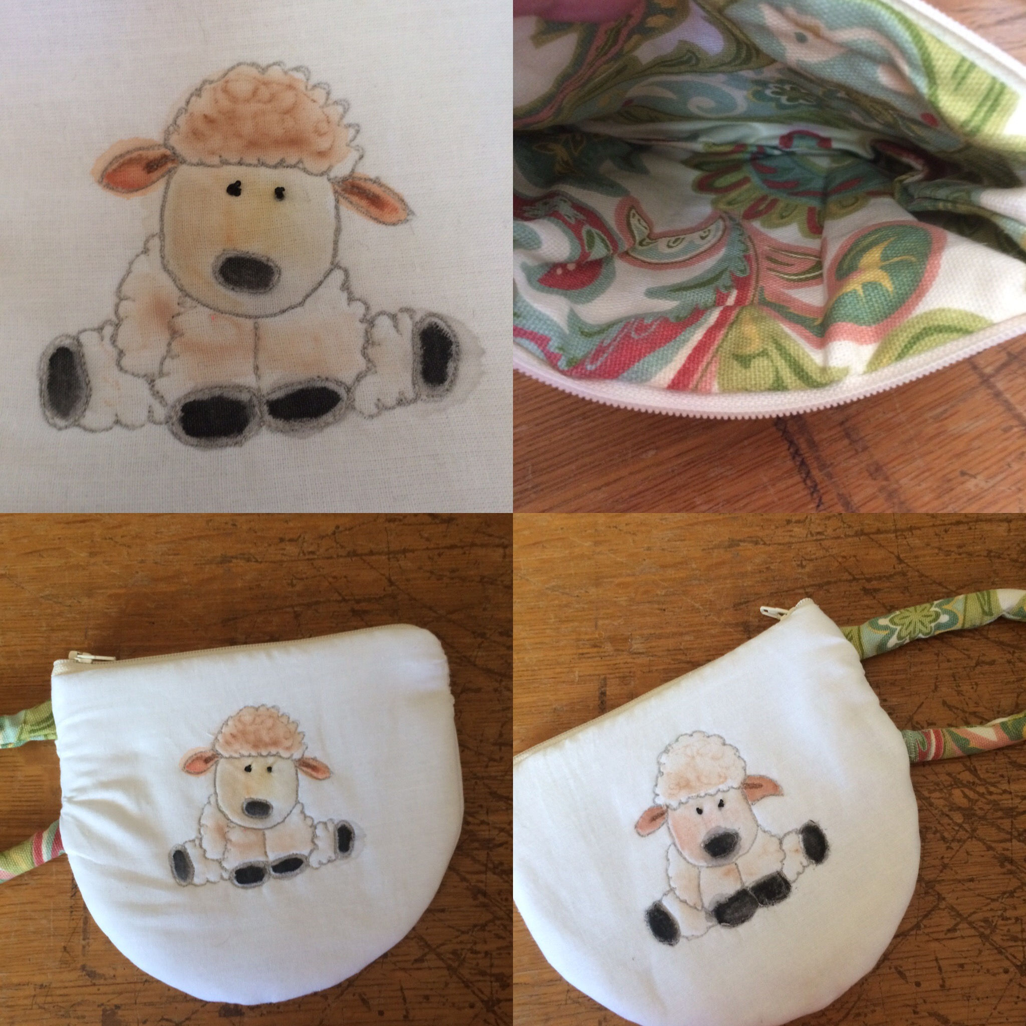 Mug Rug Tea Poouch Sheep