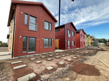 Nybyggnation av 12 st kedjehus.