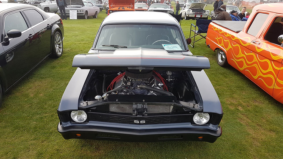72 Nova Hood Brushed Steel