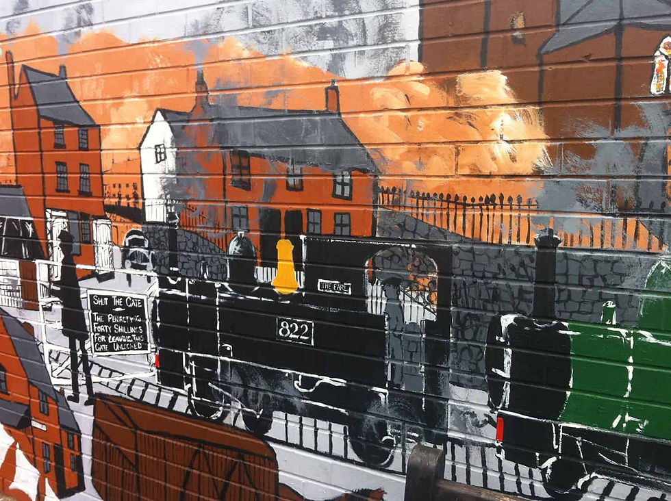 Mural at Welshpool