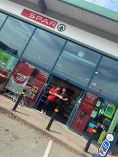 Find us at Spar, Llansantfraid