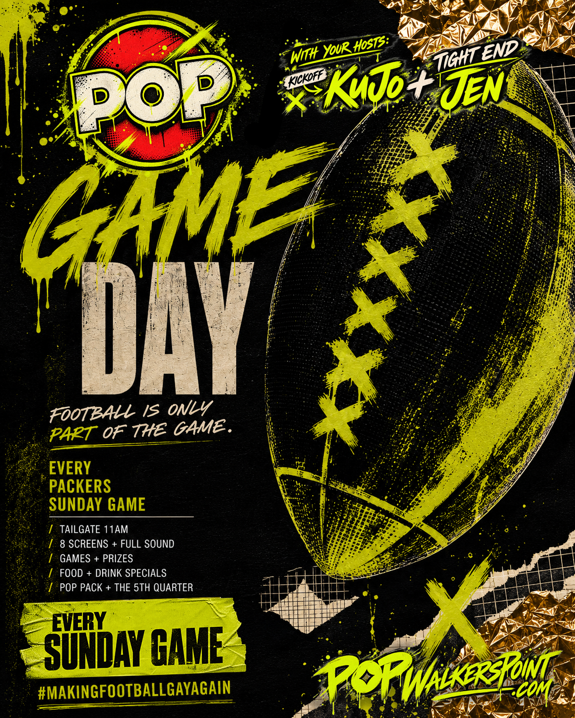 GAME DAY: Packers at POP