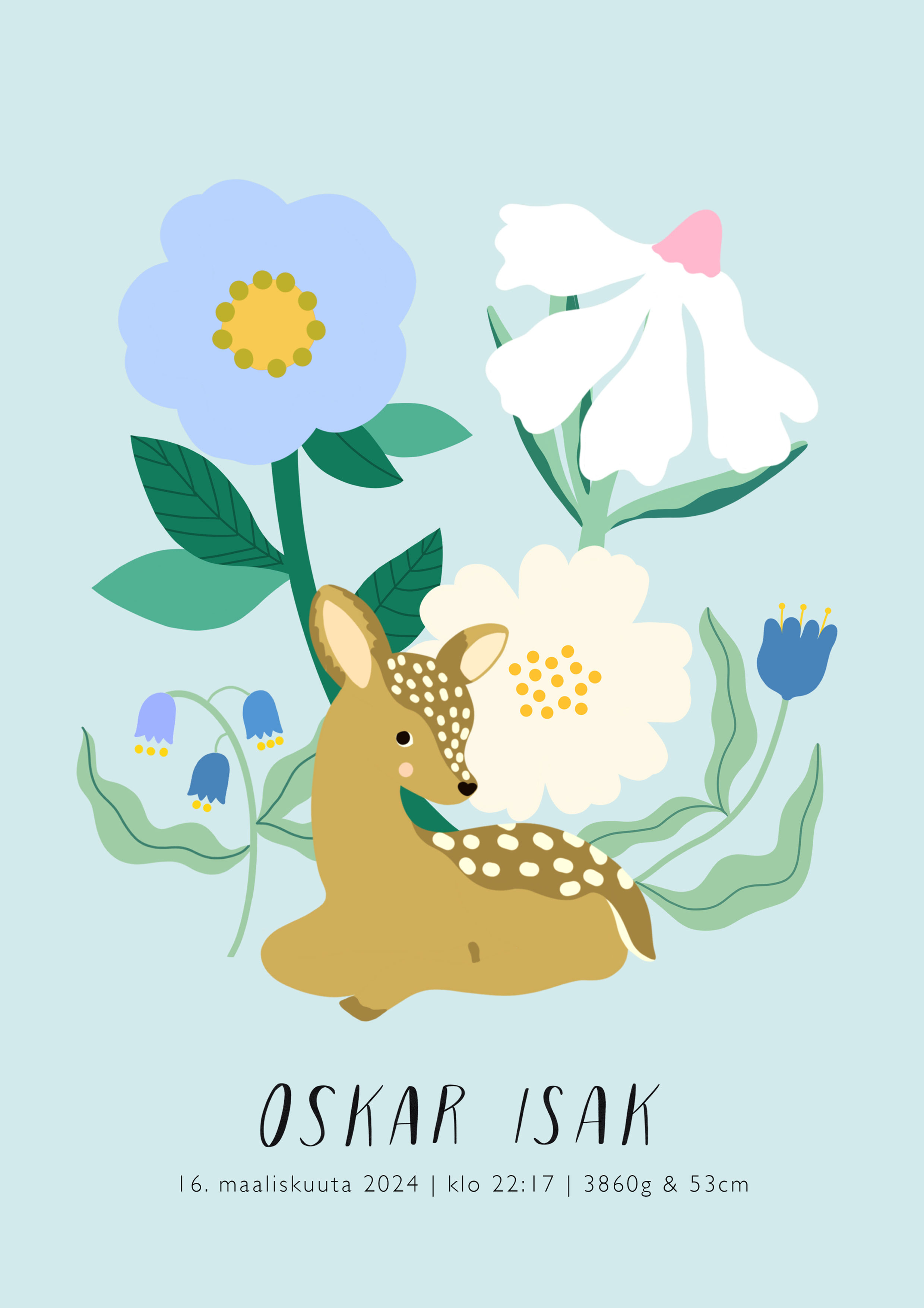 Syntymäjuliste Bambi