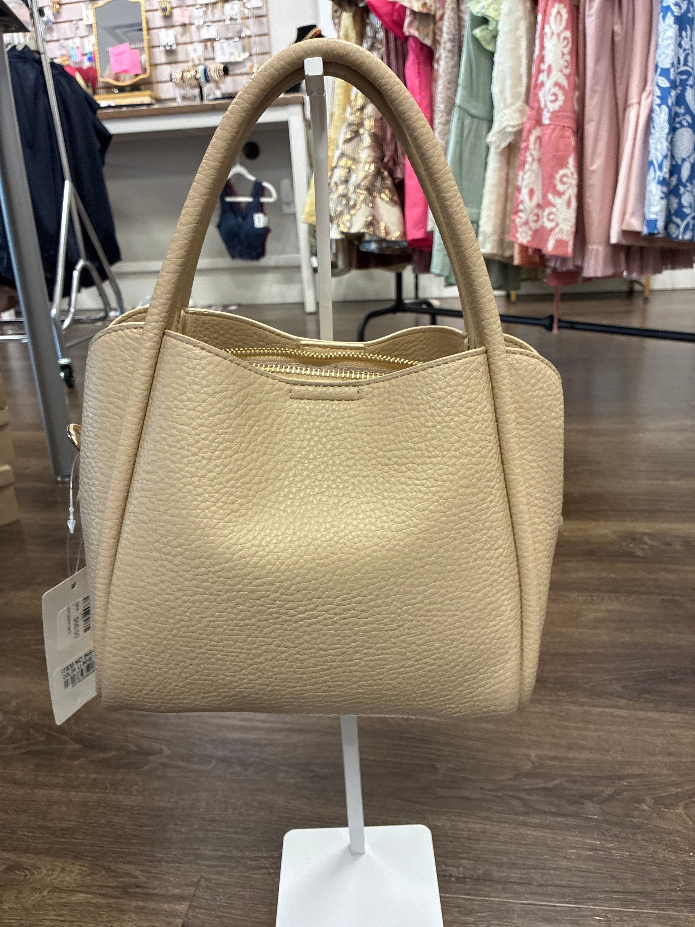 clara 3 compartment satchel/crossbody bag