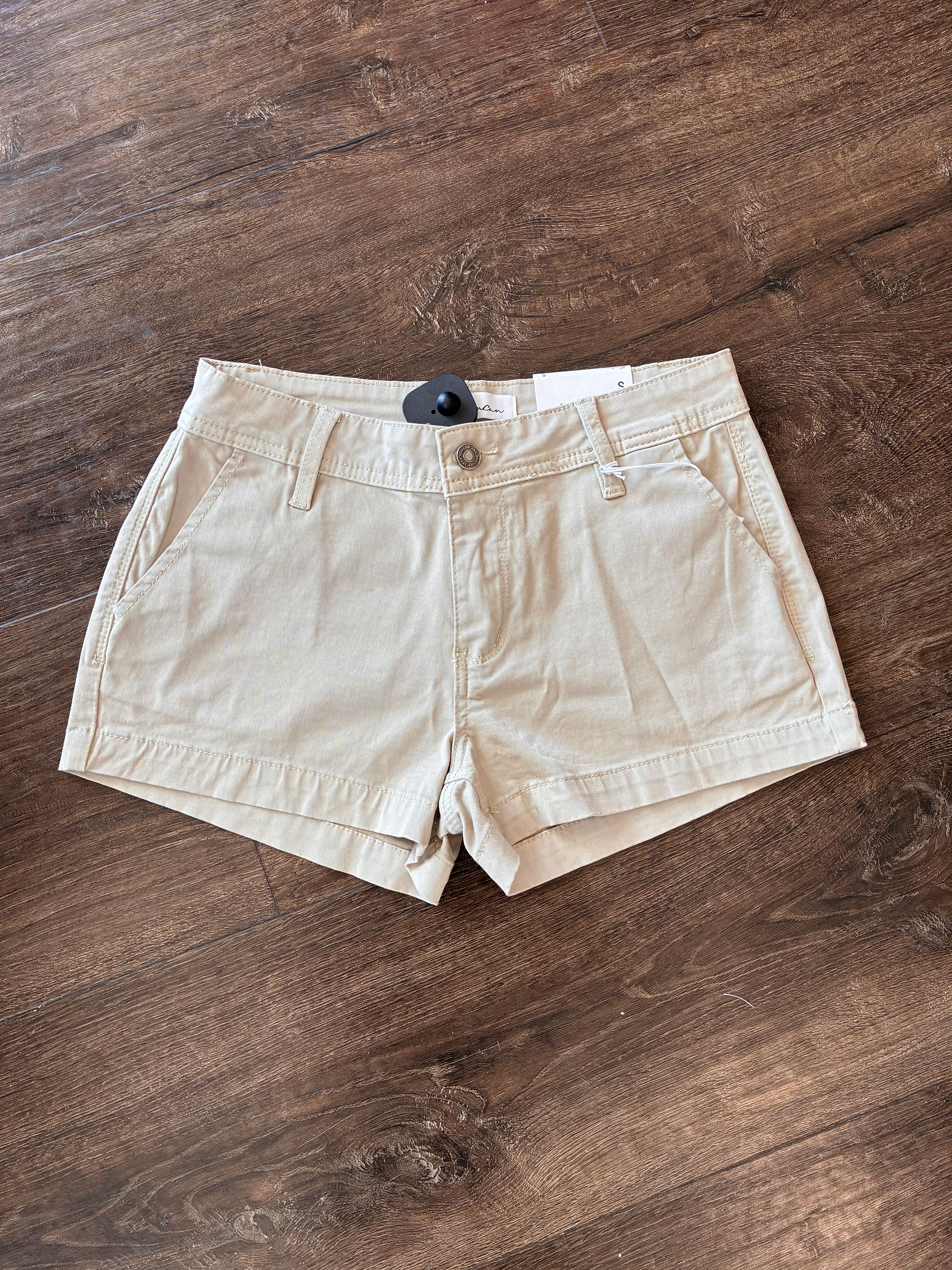 hazel mid rise chino shorts