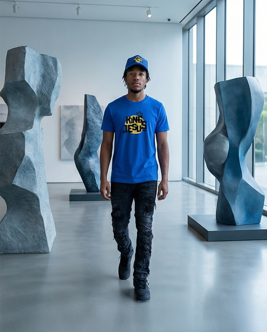Thumbnail: King Jesus Royal Blue T-shirt