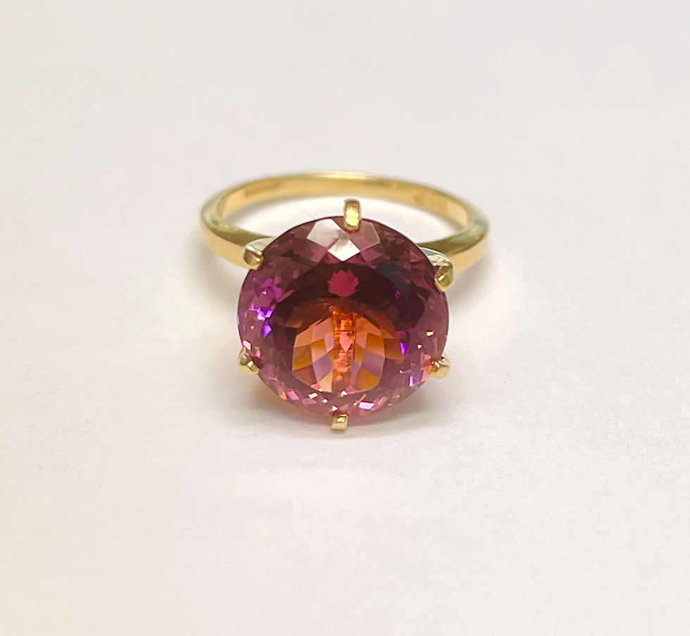 Thumbnail: Natural Rubellite 7.25ct With 18k VS Clarity Portuguese Cut
