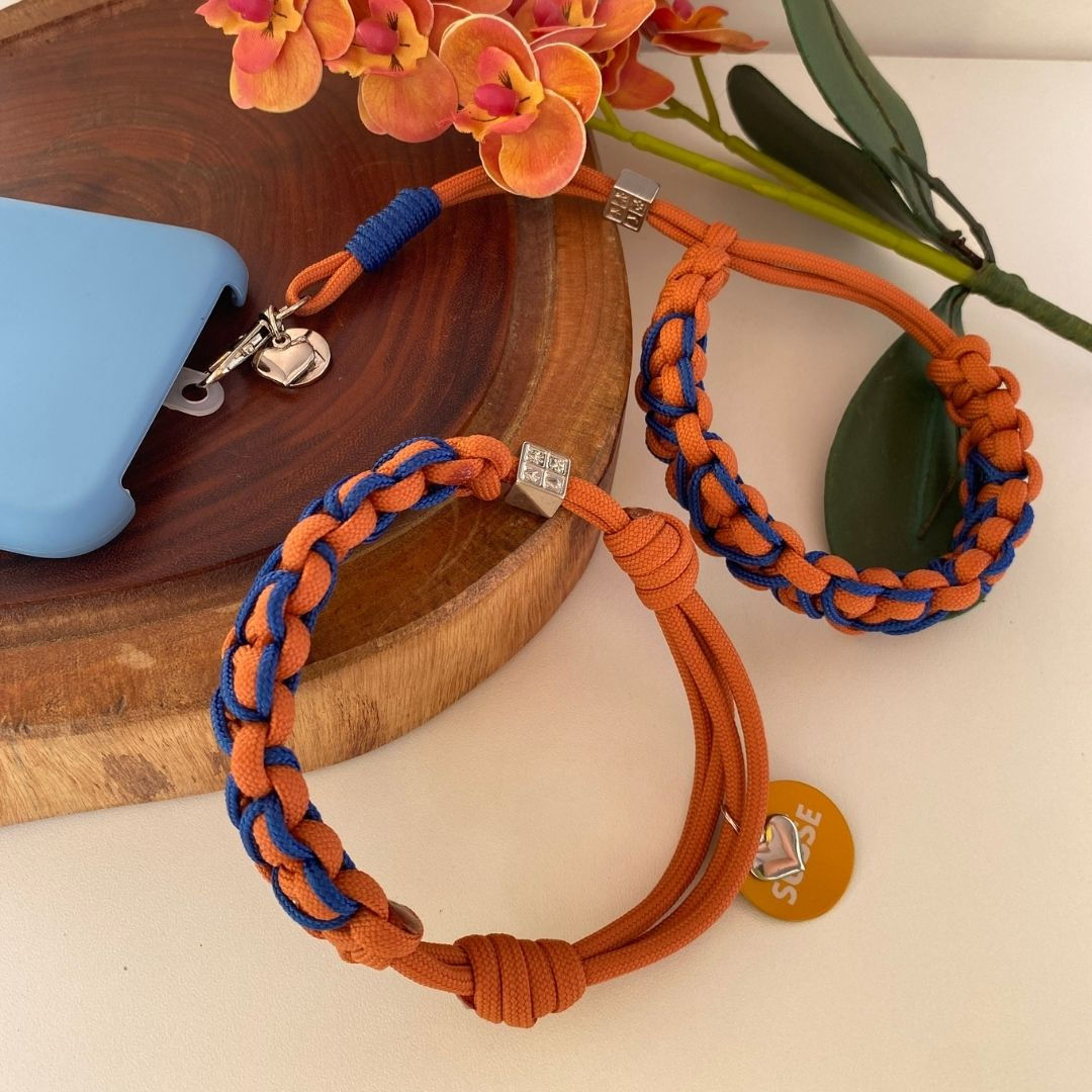 Mãe de Pet Coração - Colar Pet + Alça da Mão para Celular Ajustável