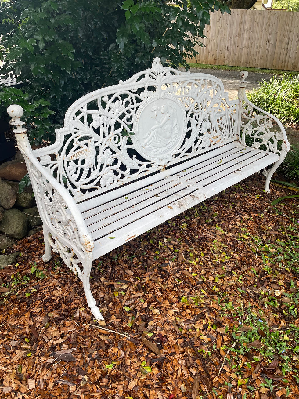 Thumbnail: Cast iron Garden Bench Seat.