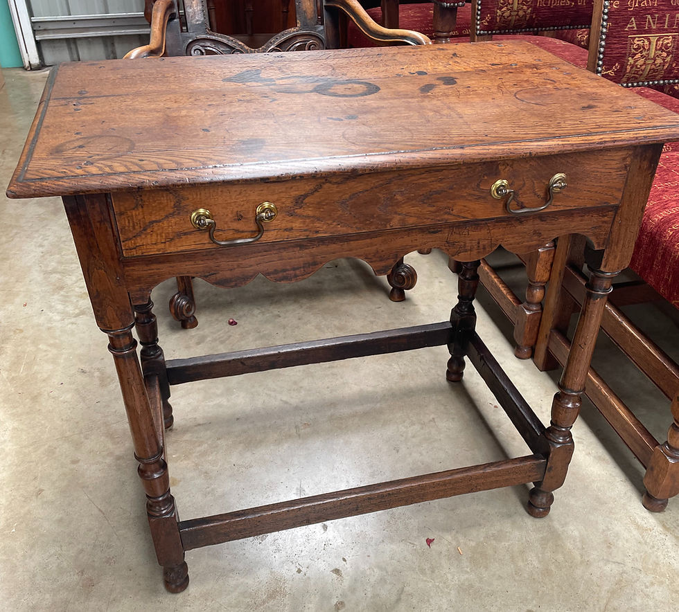 Thumbnail: Early 18th century oak side table
