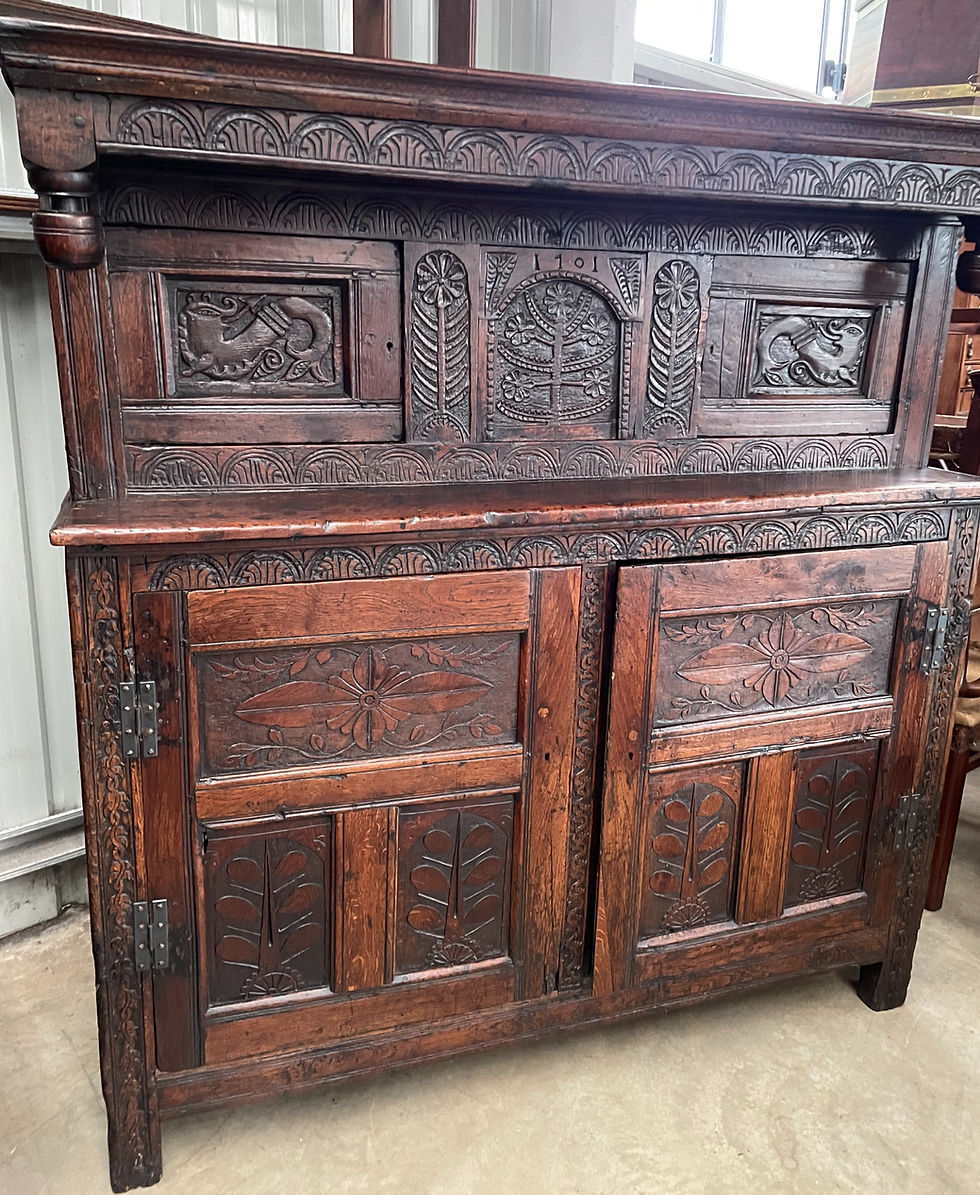 Thumbnail: 17th century Oak Food & Wine Cabinet