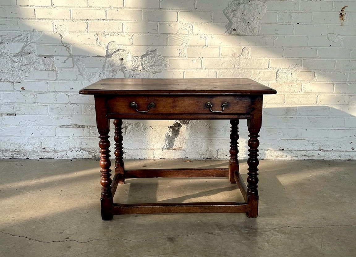 18th century oak side table