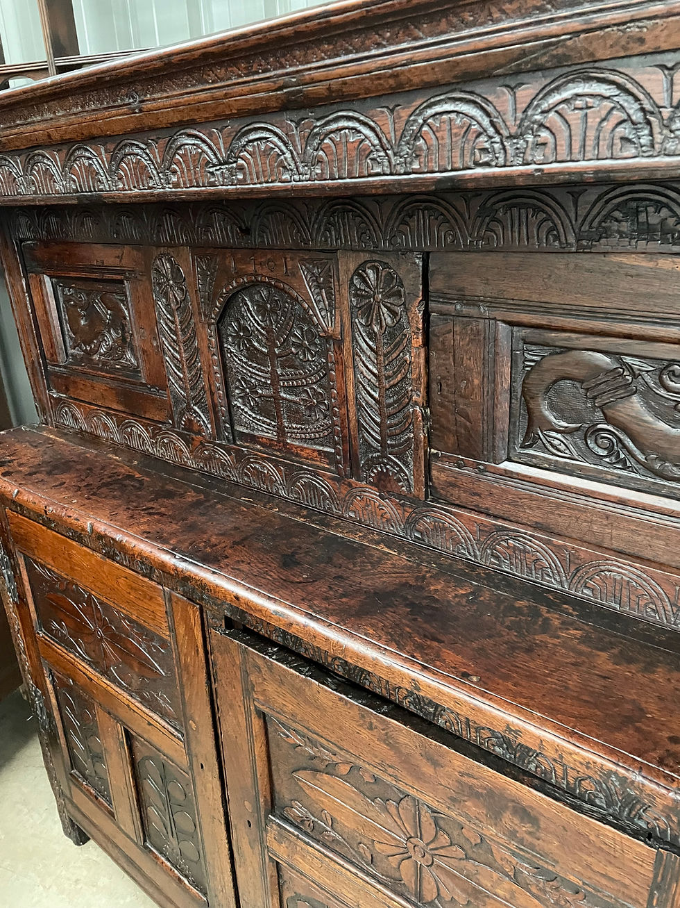 Thumbnail: 17th century Oak Food & Wine Cabinet