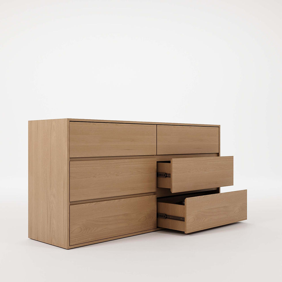Thumbnail: Luna- 6 drawer Chest of drawers front view