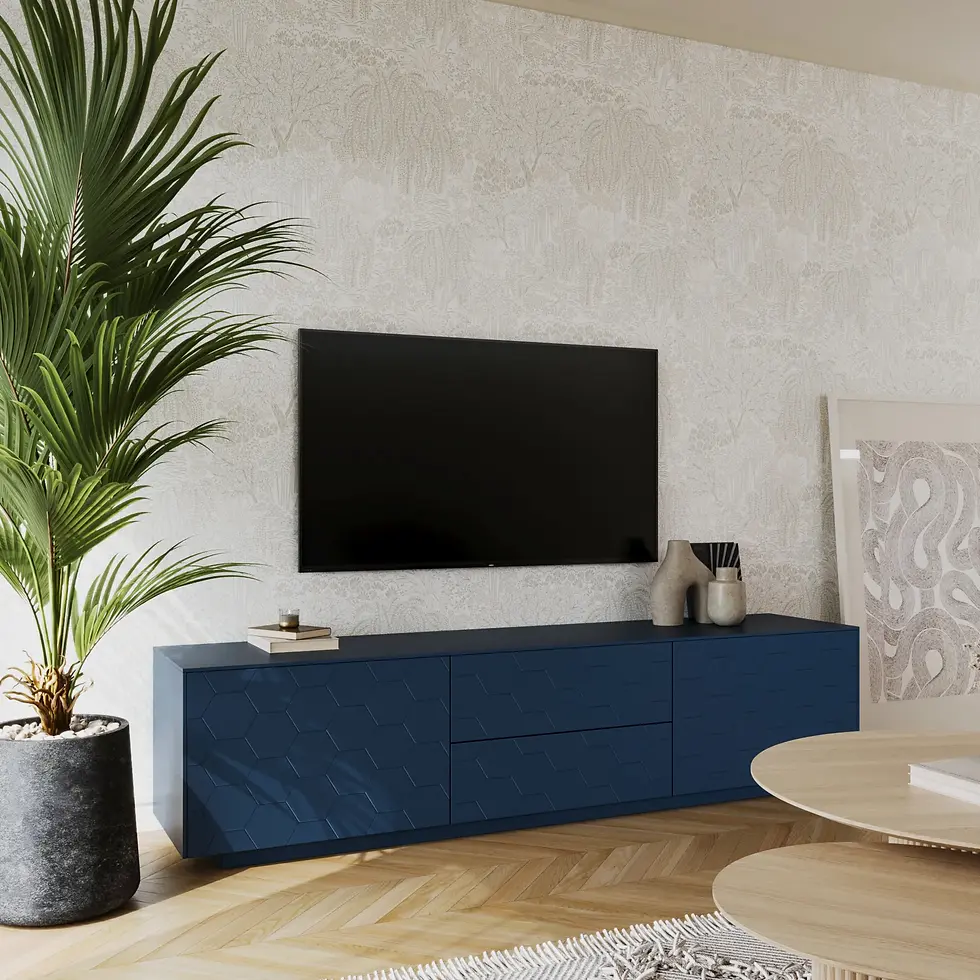 Thumbnail: Cube TV Stand C02 - Petroleum Blue