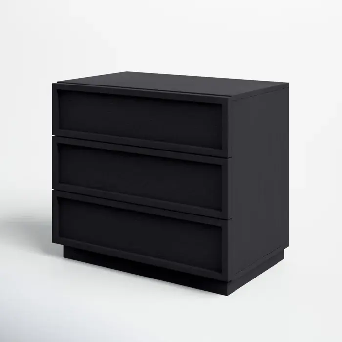 Thumbnail: Madison 3 Drawer Pedestal - Midnight Oak