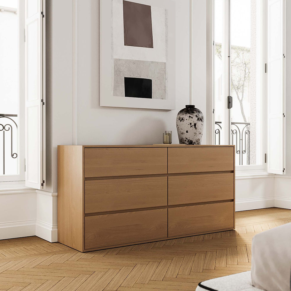 Thumbnail: Luna- 6 drawer Chest of drawers front view