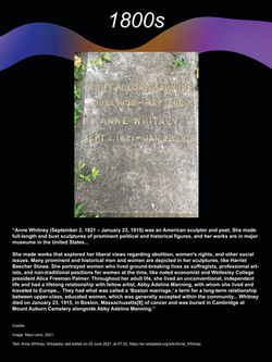 Anne Whitney and Abby Adeline Manning (1800s)