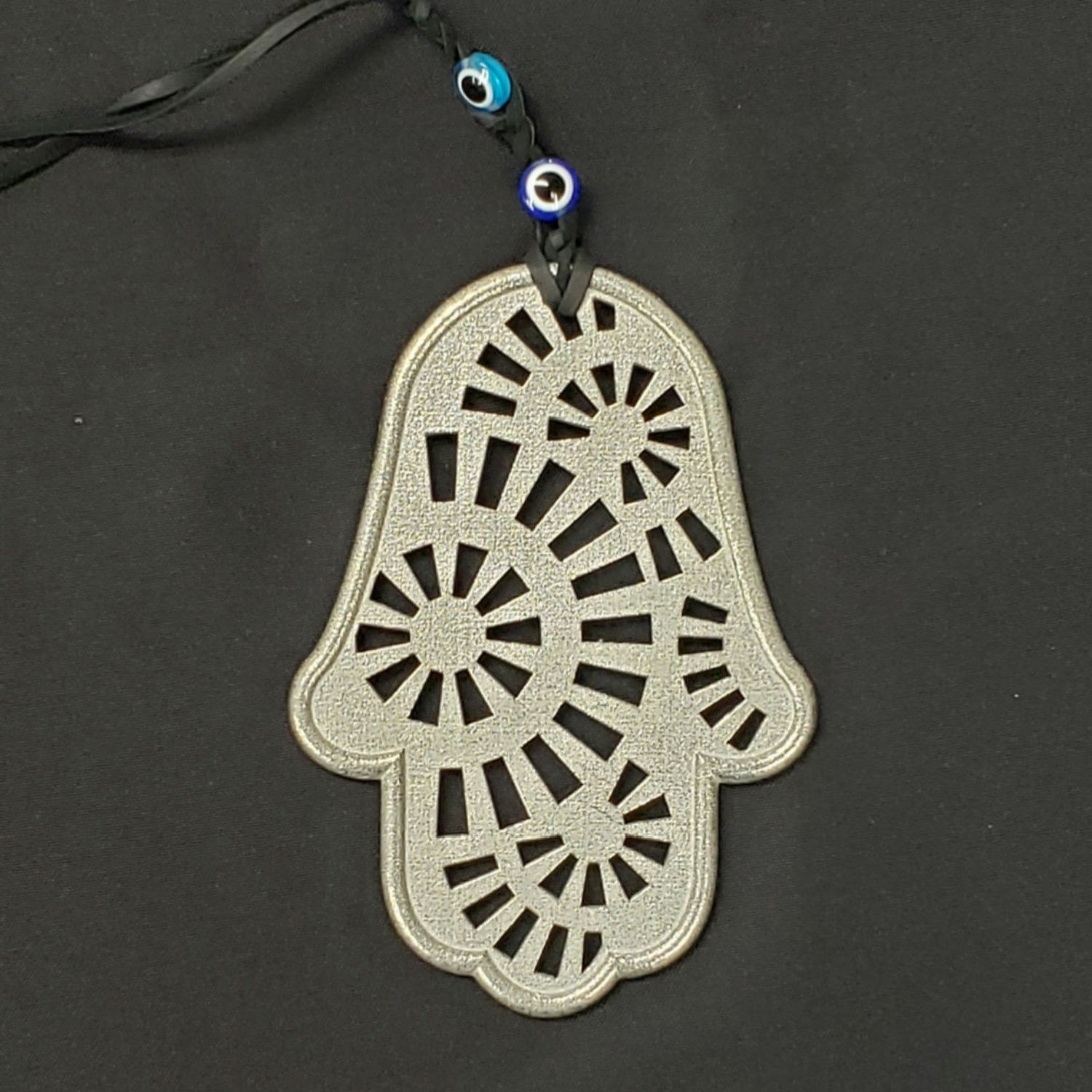 Blessing: Wall Hanging, Silver w/ Starburst Designs