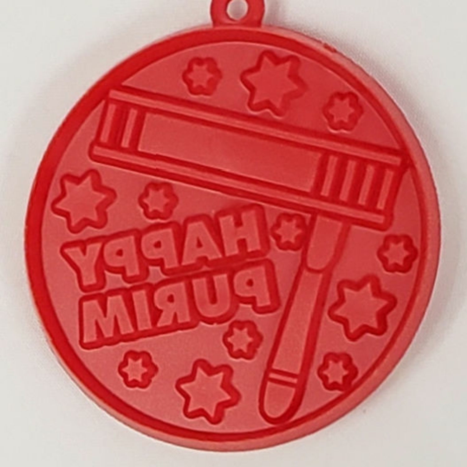 Purim: Cookie Cutter, Plastic, Imprint Of Grogger, Happy Purim