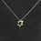 Thumbnail: Star Of David Necklace: Goldtone & Sterling Silver, Unique, Geometrical Design
