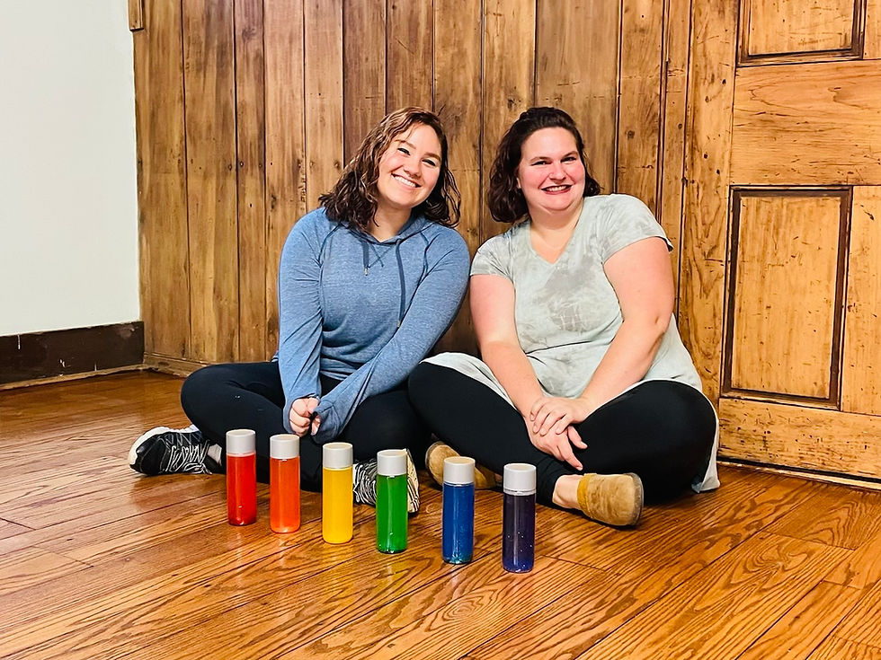 Leah Walker and Kirsti Forrest at Spicebush Montessori