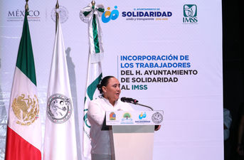 CUMPLE CRISTINA TORRES A SERVIDORES PÚBLICOS;
MÁS DE DOS MIL 600 SON AFILIADOS AL IMSS