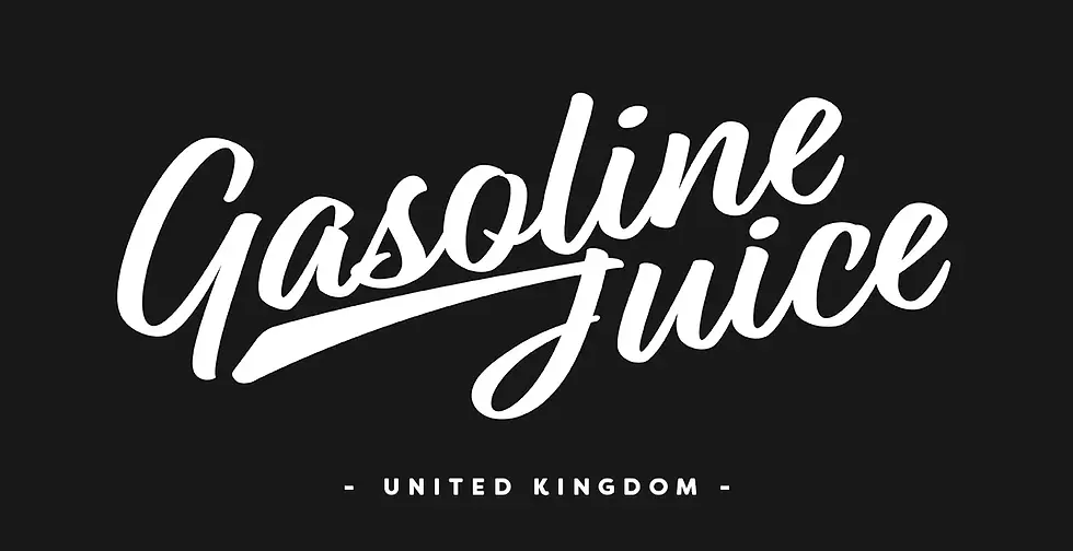 Gasoline Juice Logo White
