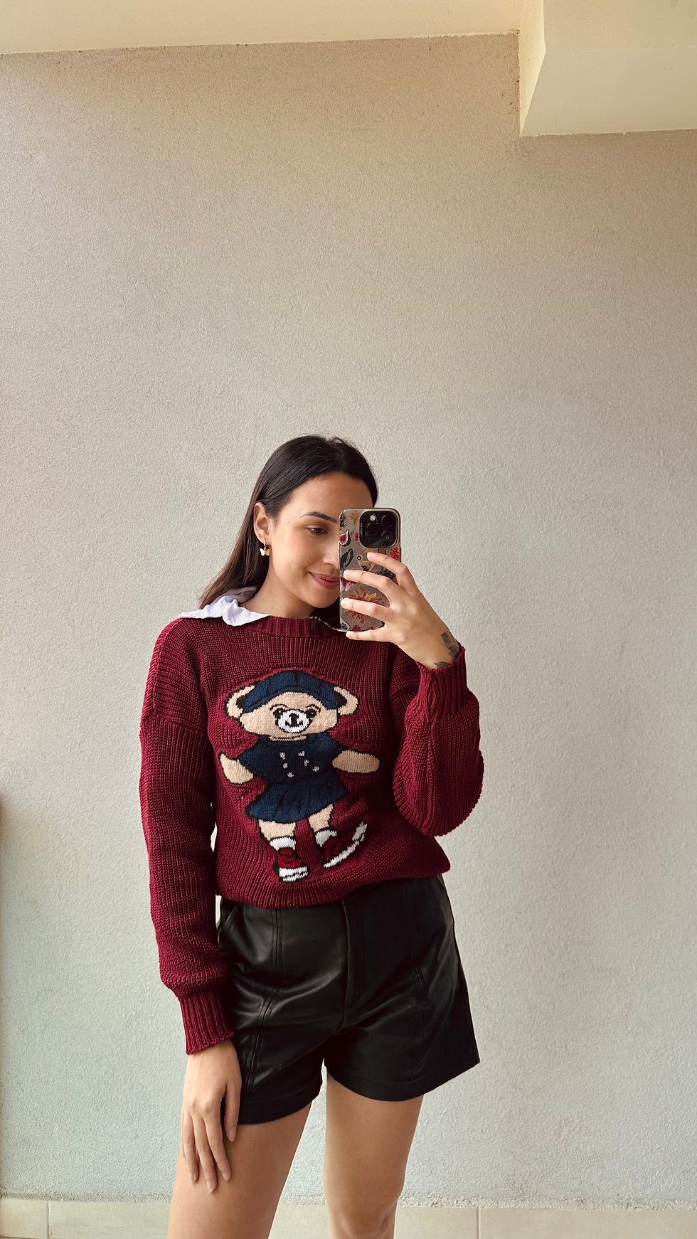 Miniatura: Blusa Ursinho Feminina Tricô