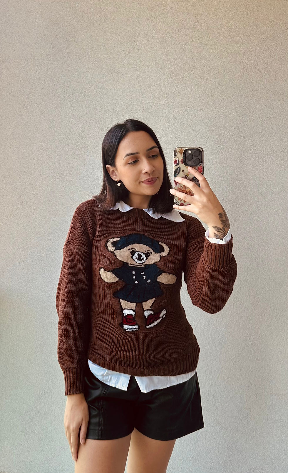 Miniatura: Blusa Ursinho Feminina Tricô