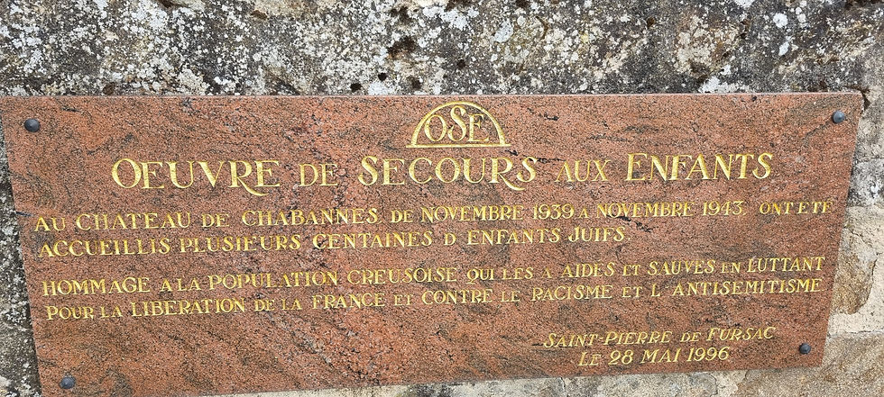 Plaque honouring the local population for their bravery in working against racism and anti-semitism during WW2.