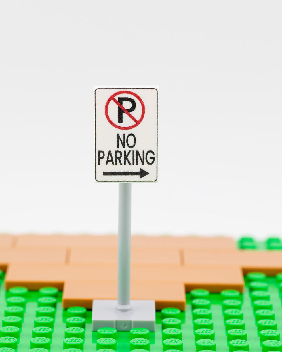 Thumbnail: NO PARKING Sign 2x3 tile