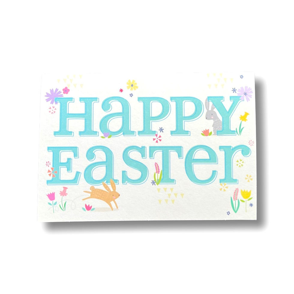 Thumbnail: Braille Colourful Easter Card