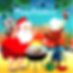 Thumbnail: Santa grilling with koala on shoulder and reindeer chef on beach at sunset. Text: "Merry Christmas."
