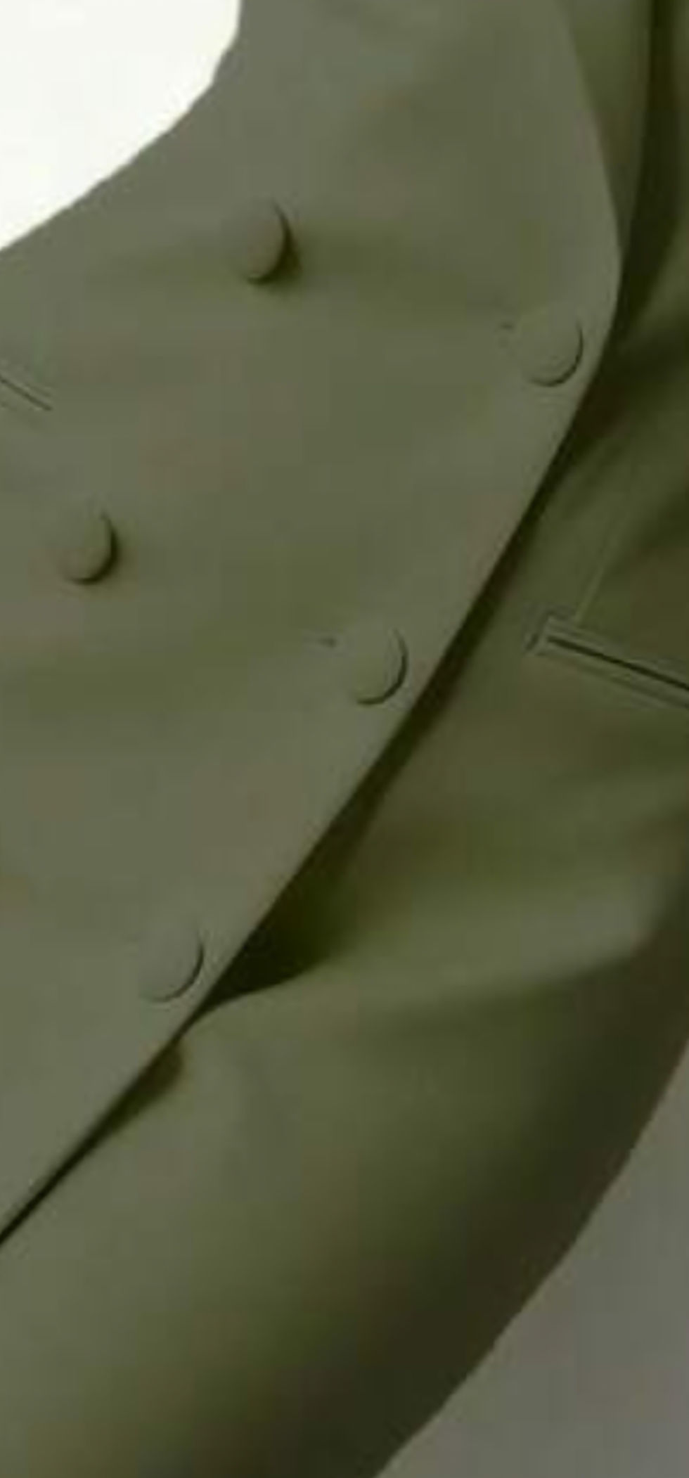 Thumbnail: Olive green fabric with matching buttons
