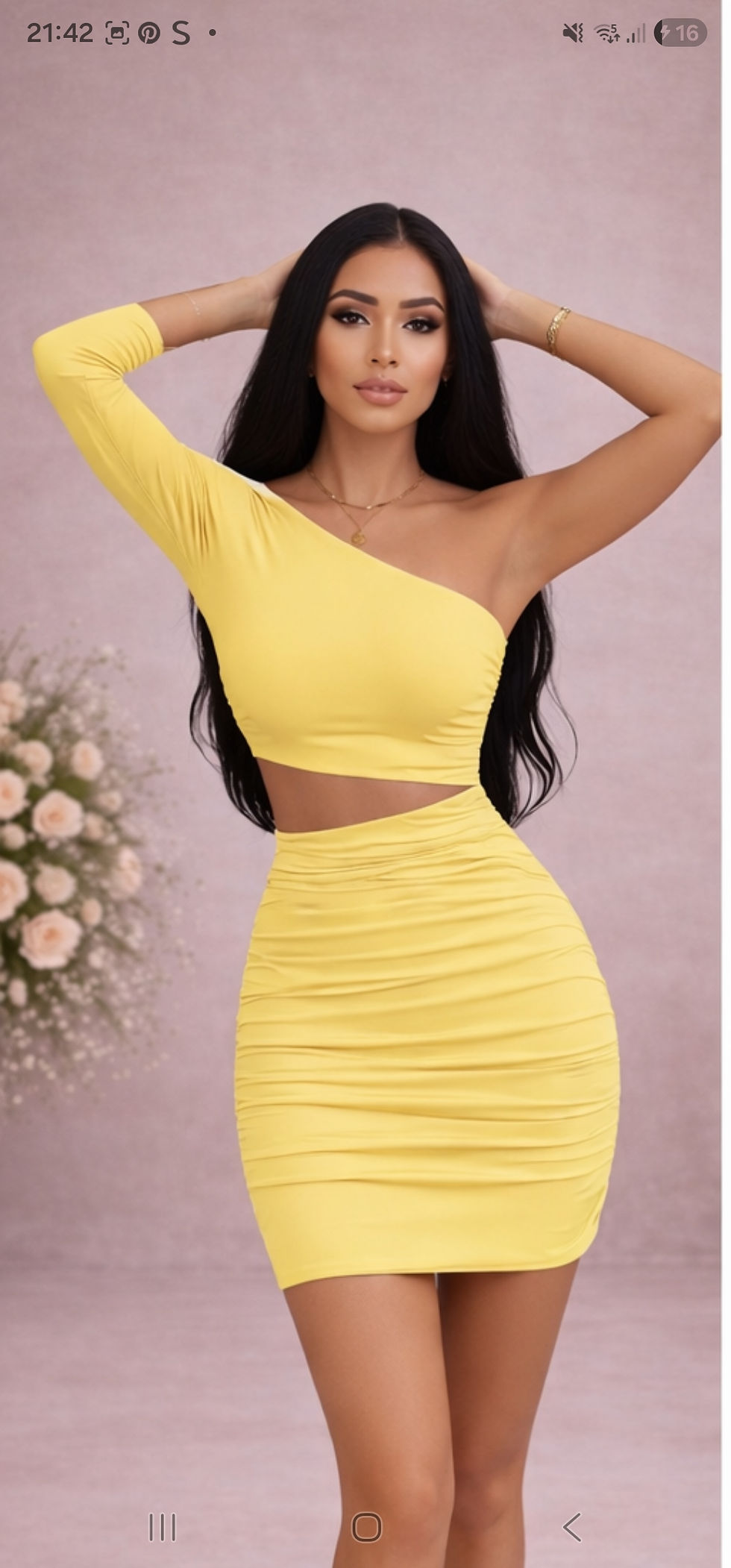 Thumbnail: One Shoulder Ruched Bodycon Mini Dress – Party & Night Out
