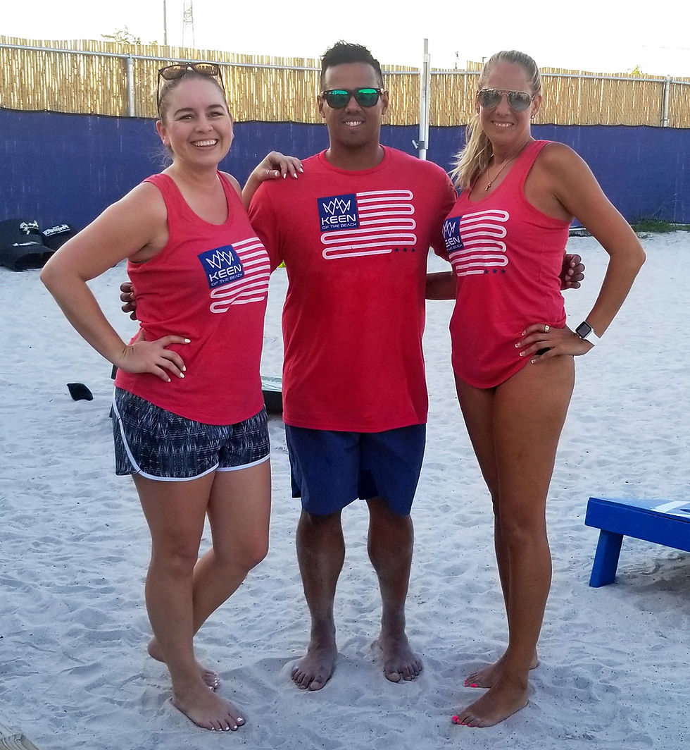 Thumbnail: Red, White and Blue Keen Crew - Men's T-Shirt or Ladies Tank