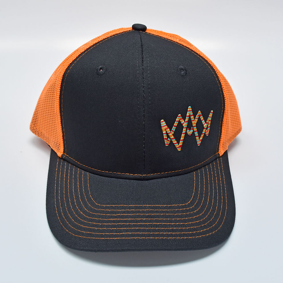 Thumbnail: Keen of the Beach | 2 Tone Trucker Cap - ORANGE NEON/MIXED