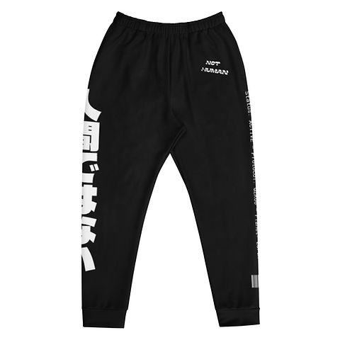 Not Human | Black Sweatpants | ShopQZR